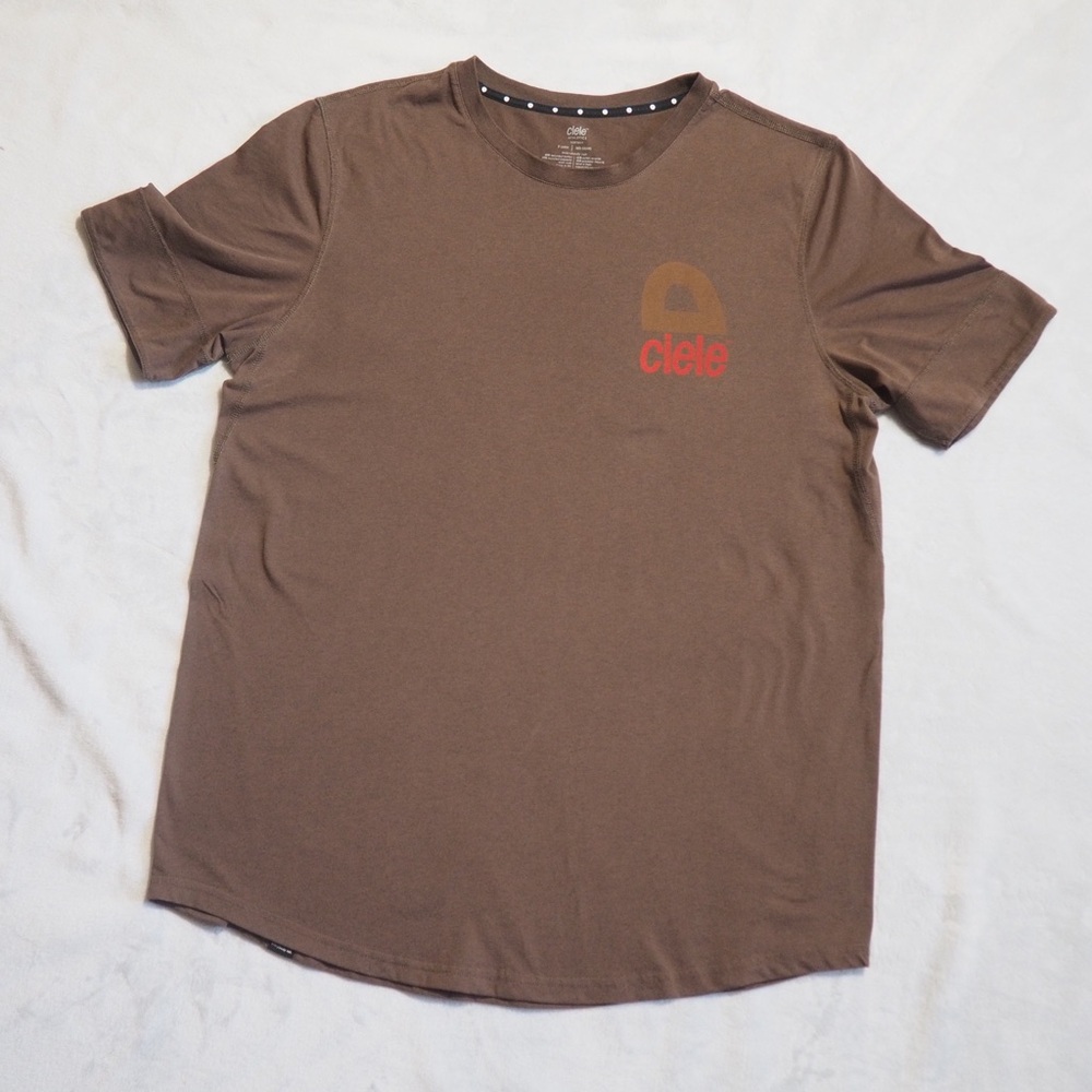 Ciele Athletics NSBT Shirt Mens Sz XL Brown Running Performance Tee